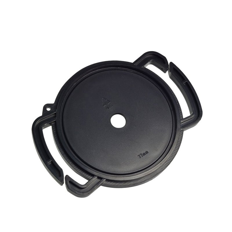 FoRapid Camera Buckle Lens Cap Holder Keeper for Canon Nikon Sony Olympus Fujifilm Pentax Panasonic Sigma DSLR/SLR/Evil Camera Lens Cap-Black ABS Plastic (72mm 77mm 82mm) - Image 1